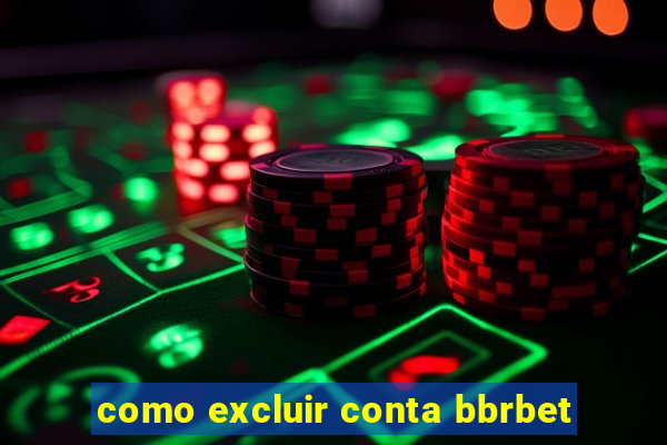 como excluir conta bbrbet